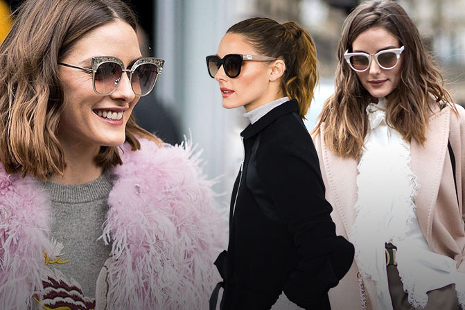 Olivia Palermo has the best choice in Sunglasses