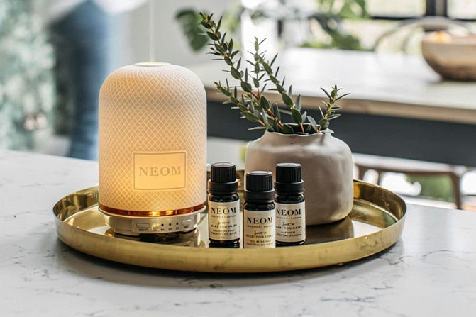 NEOM: The Scent of Wellbeing, Bottled in British Elegance