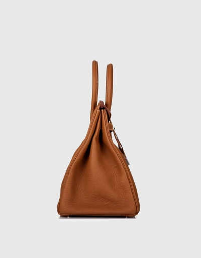 Hermès Birkin 35 Togo Leather Handbag-Gold Silver Hardware