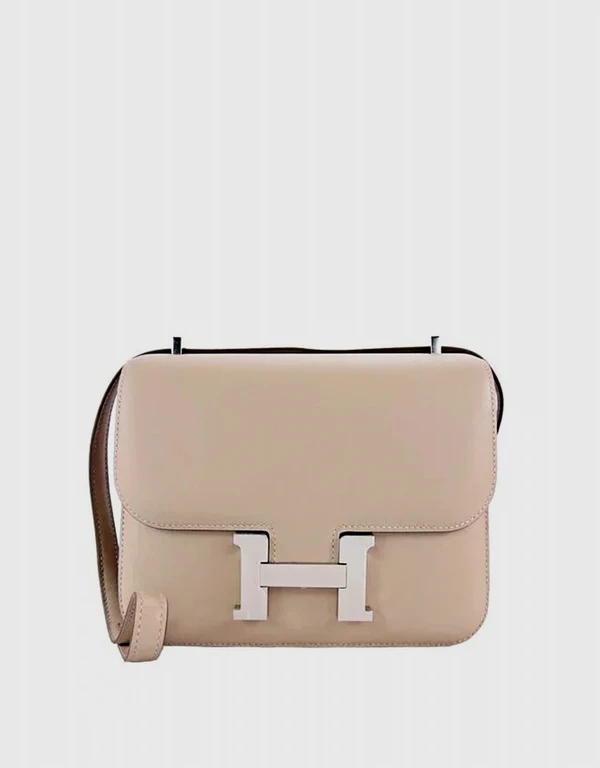 Hermès Hermès Constance 18 Swift Leather Crossbody Bag-Argile Silver Hardward