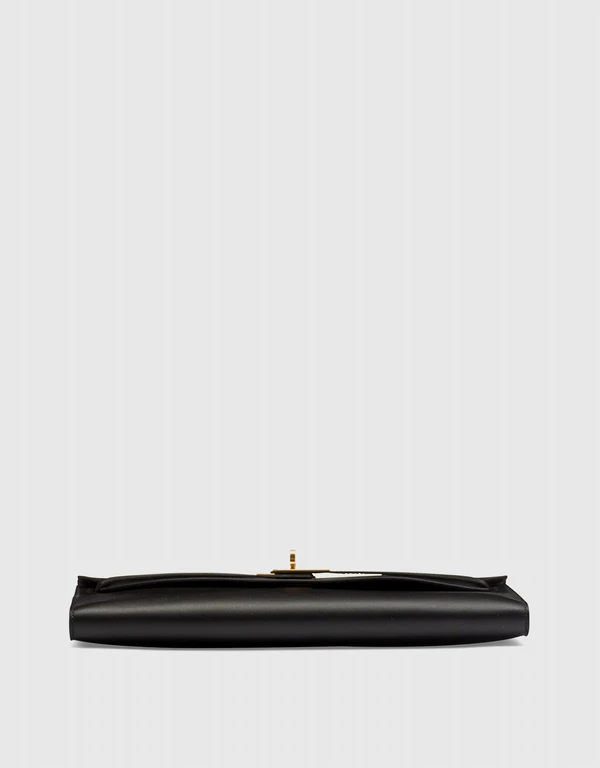 Hermès Hermès Kelly Cut Swift Leather Clutch Bag-Noir Gold Hardward