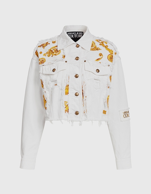 versace white denim jacket