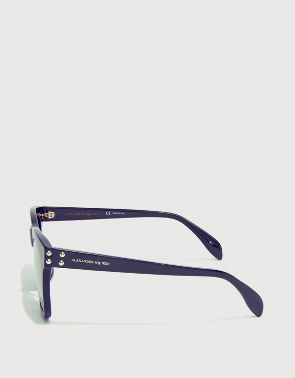 Alexander McQueen 方框鏡面太陽眼鏡