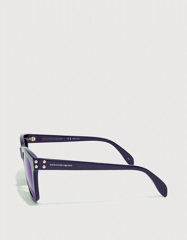 Alexander McQueen Square Mirror Sunglasses