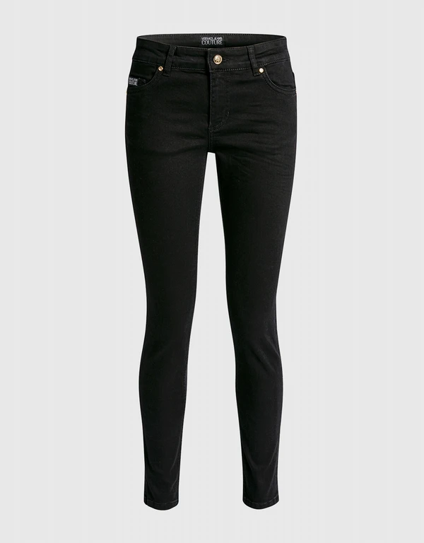 Versace Jeans Couture Logo Low-rised Skinny Jeans 