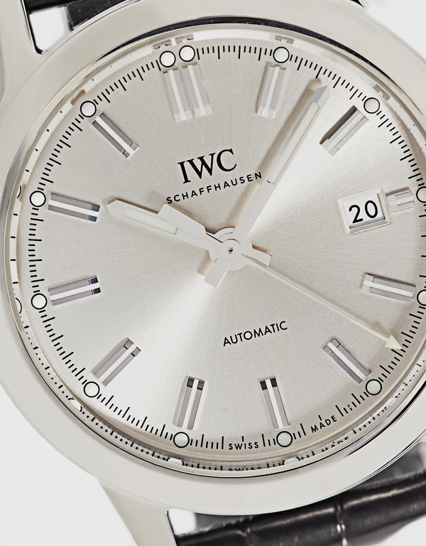 IWC SCHAFFHAUSEN Ingenieur 40mm Automatic Stainless Steel Sapphire Glass Alligator Leather Watch
