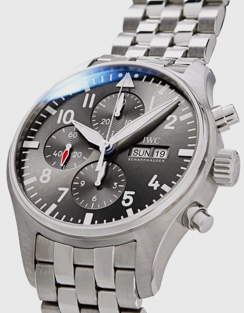 噴火戰機飛行員 43mm 精鋼藍寶石玻璃錶鏡計時腕錶