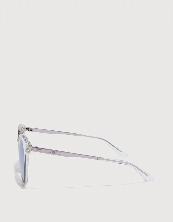 McQ Alexander McQueen Round Mirrored Sunglasses