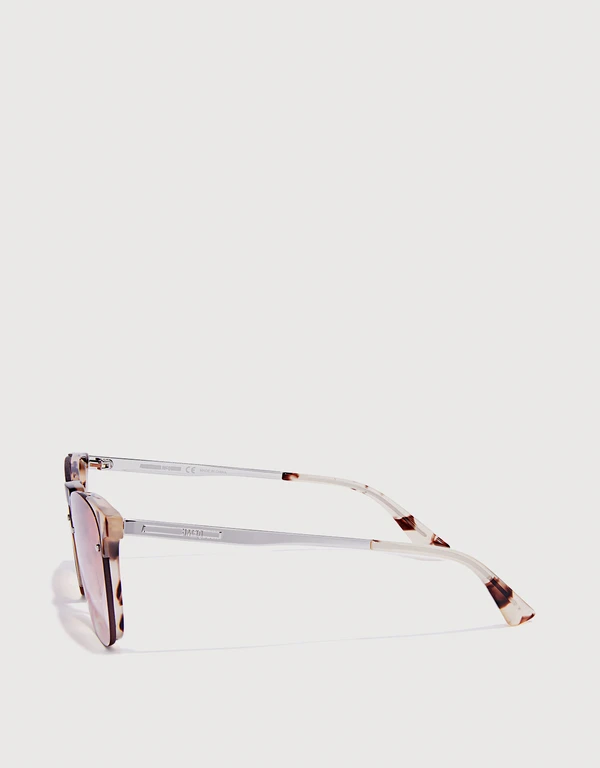McQ Alexander McQueen Havana Square Sunglasses