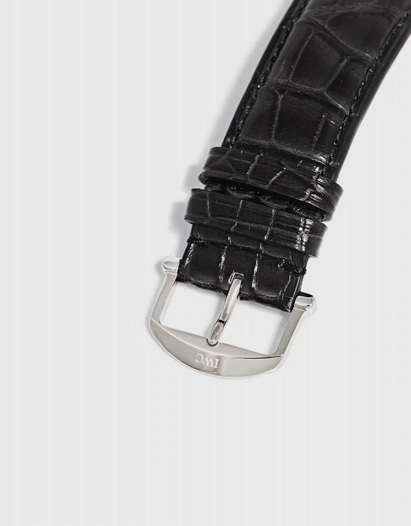 IWC SCHAFFHAUSEN Portofino 40mm Automatic Stainless Steel Alligator Leather Sapphire Glass Watch