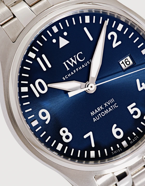 IWC SCHAFFHAUSEN Pilot's Mark XVIII Edition “Le Petit Prince” 40mm Automatic Stainless Steel Sapphire Glass Watch