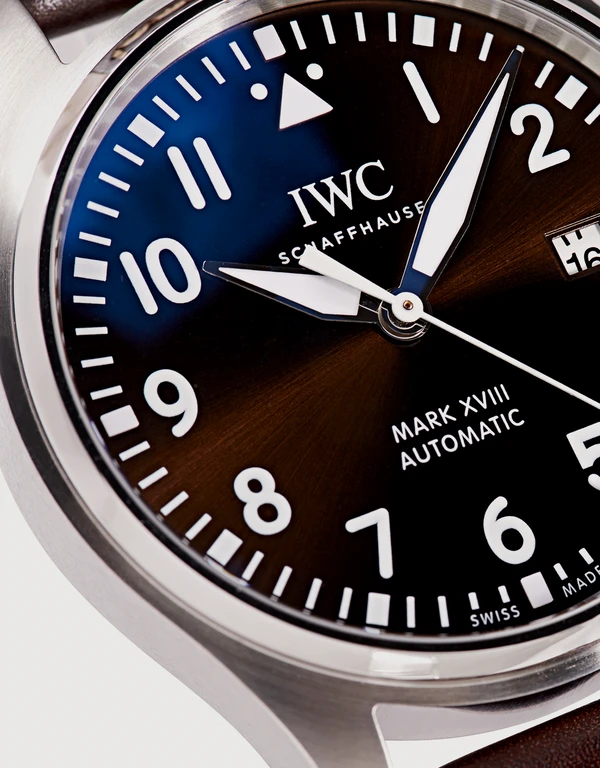 IWC SCHAFFHAUSEN 馬克十八飛行員腕錶安東尼·聖艾修伯里特別版 40mm 精鋼藍寶石玻璃錶鏡腕表