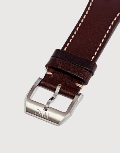 Pilot's Mark XVIII Edition “Antoine De Saint Exupéry” 40mm Stainless Steel Sapphire Glass Brown Calfskin Leather Watch