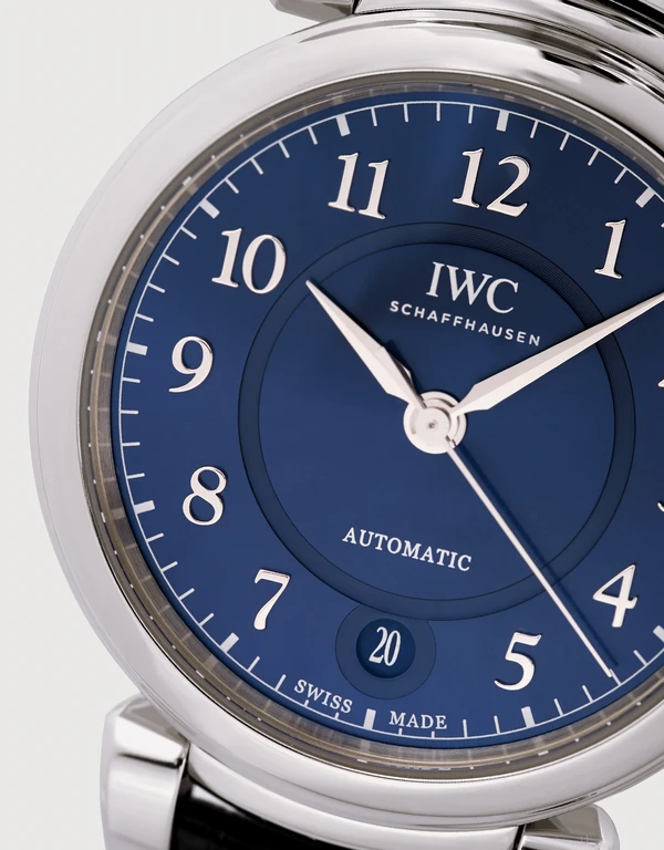 IWC SCHAFFHAUSEN Da Vinci 36mm Automatic Stainless Steel Sapphire Glass Alligator Leather Watch