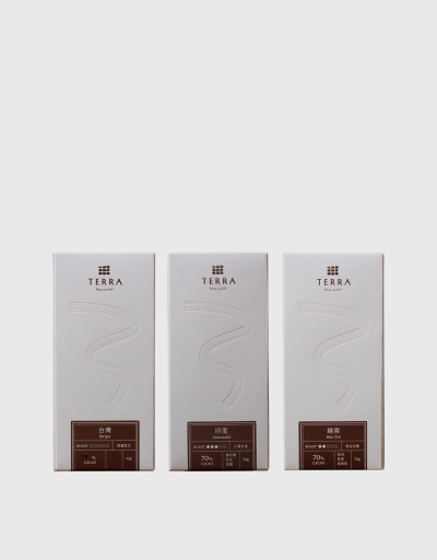 亞洲探索3入單一產區巧克力禮盒
