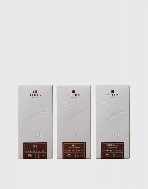 TERRA Gran Nativo Blanco/Ben Tre/Akesson Bejofo Chocolate Set