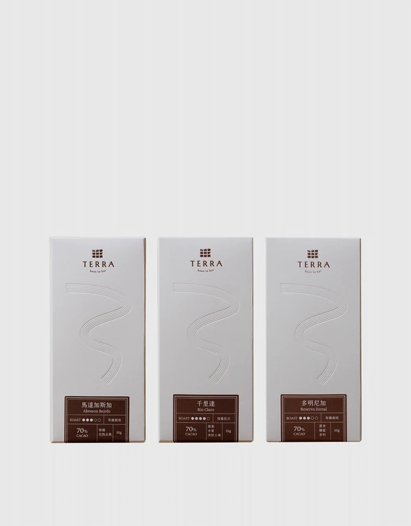 TERRA 海島風情3入單一產區巧克力禮盒