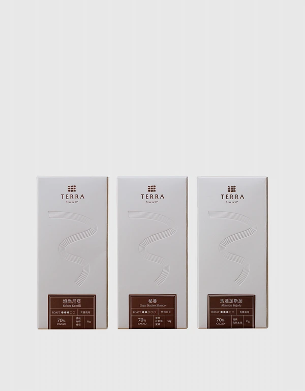 TERRA 清新花果3入單一產區巧克力禮盒