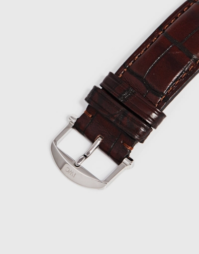Portofino 42mm Chronograph Alligator Leather Sapphire Glass Watch