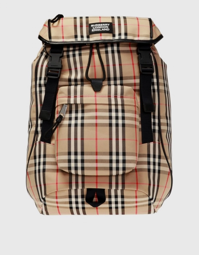 Rocky Checked Backpack