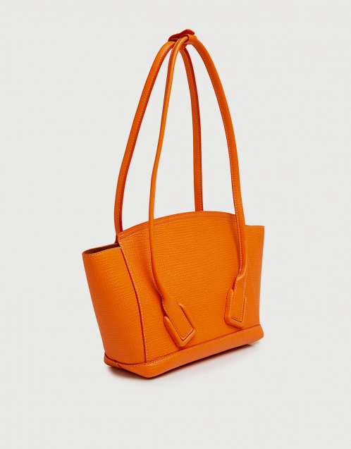 Arco Small Palmellato Calfskin Flap Shoulder Bag