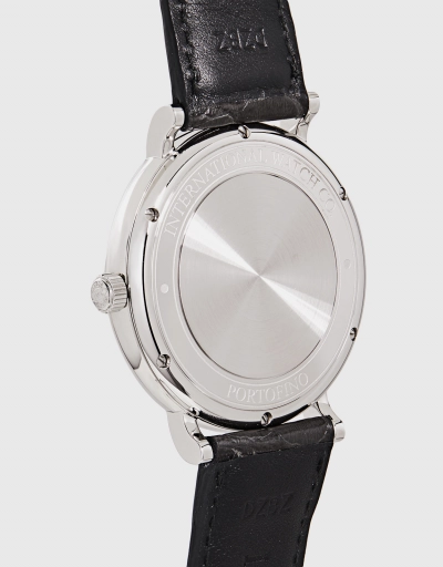 Portofino 40mm Automatic Stainless Steel Alligator Leather Sapphire Glass Watch