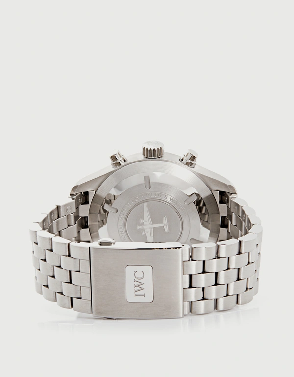 IWC SCHAFFHAUSEN Pilot's 43mm Chronograph Stainless Steel Sapphire Glass Watch