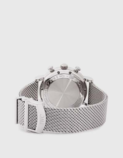 Portofino 42mm Chronograph Stainless Steel Sapphire Glass Watch