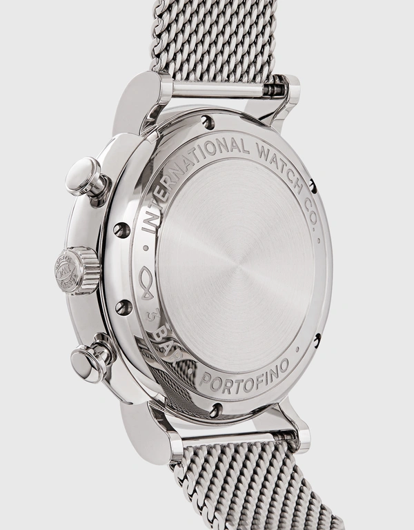IWC SCHAFFHAUSEN 柏濤菲諾 42mm 精鋼藍寶石玻璃錶鏡計時腕錶