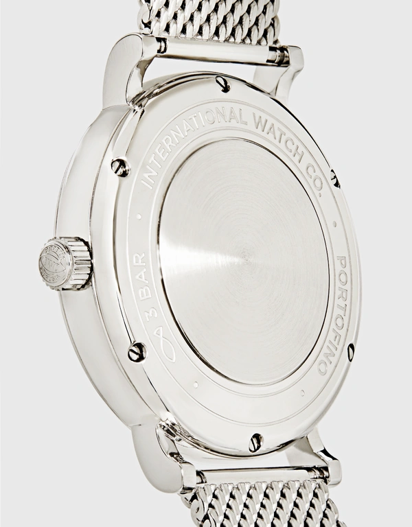 IWC SCHAFFHAUSEN 柏濤菲諾 37mm 精鋼藍寶石玻璃錶鏡自動腕錶