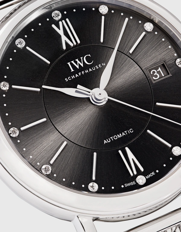 IWC SCHAFFHAUSEN Portofino 37mm Automatic Stainless Steel Sapphire Glass Watch