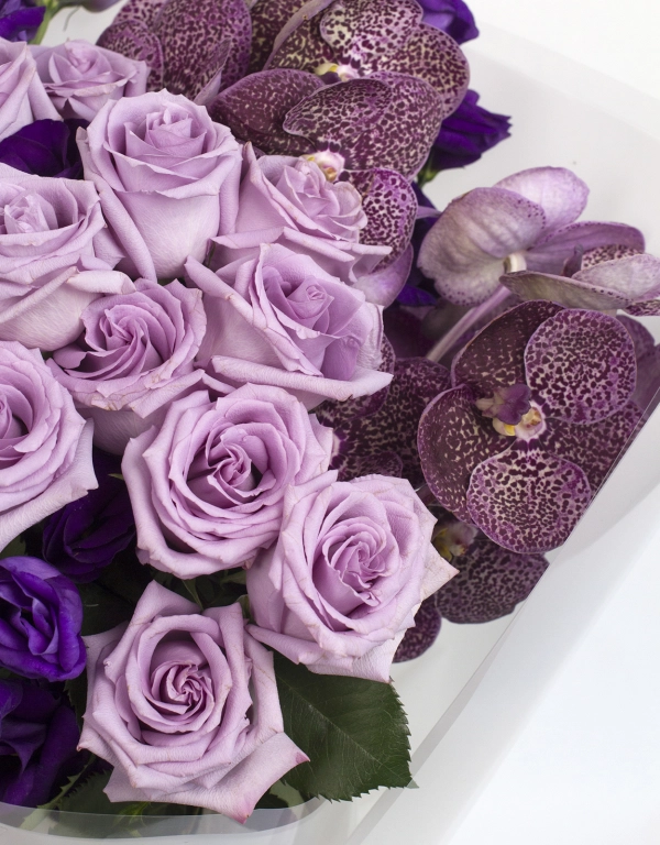 honeyDANIELS Twinkle Purple Flower Bouquets