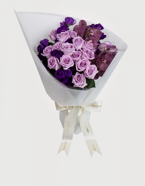 honeyDANIELS Twinkle Purple Flower Bouquets