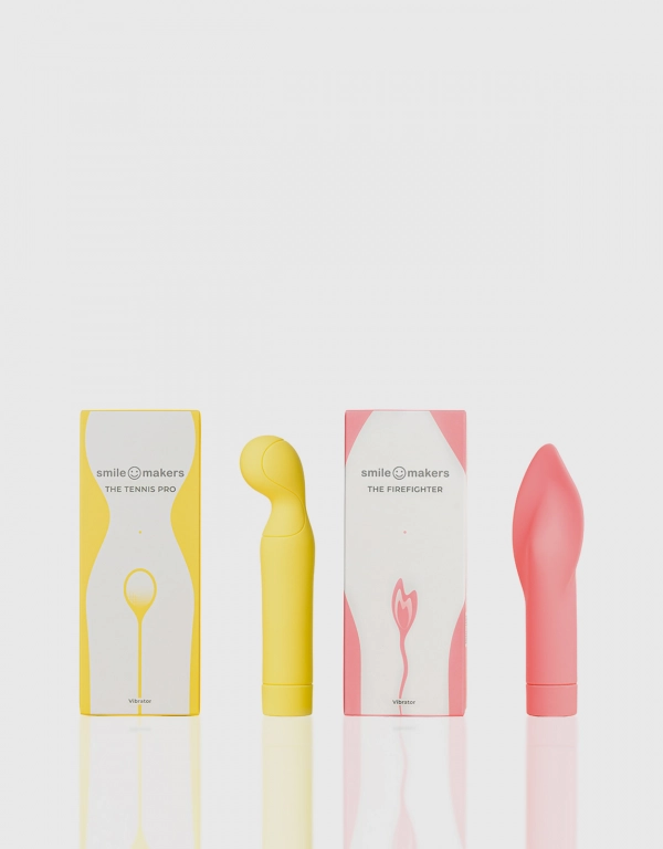 Smile Makers Self Exploration Sexual Wellness Set-The Tennis Pro & The Firefighter Clitoral Vibrator