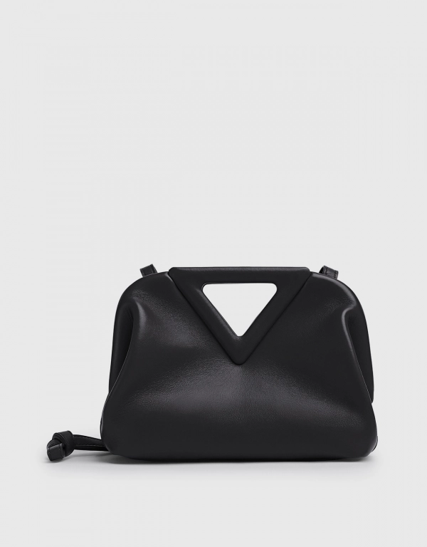 Bottega Veneta Point Small Leather Top Handle Bag