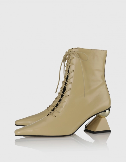 Gloria Heeled Lace Up Ankle Boots