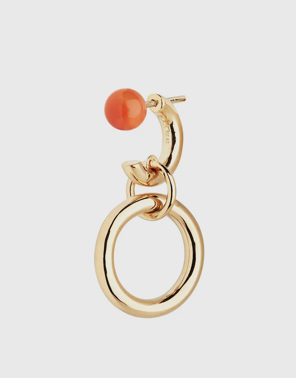 Maria Black Anita 22K Gold Vermeil Earring-Orange