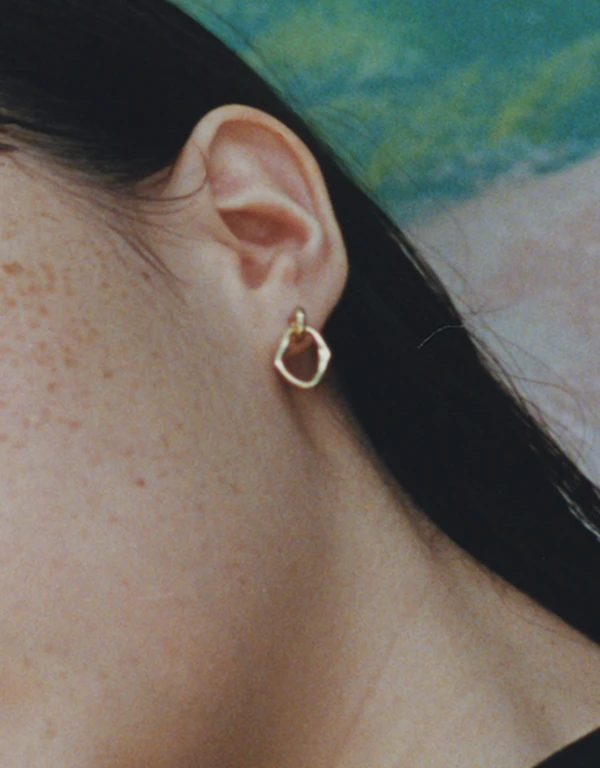 Maria Black Noon Mini 22K Gold Vermeil Earring 