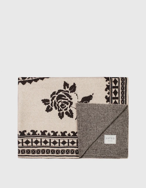Lucas the Illustrator Dance of the Deer Natural Cashmere Throw