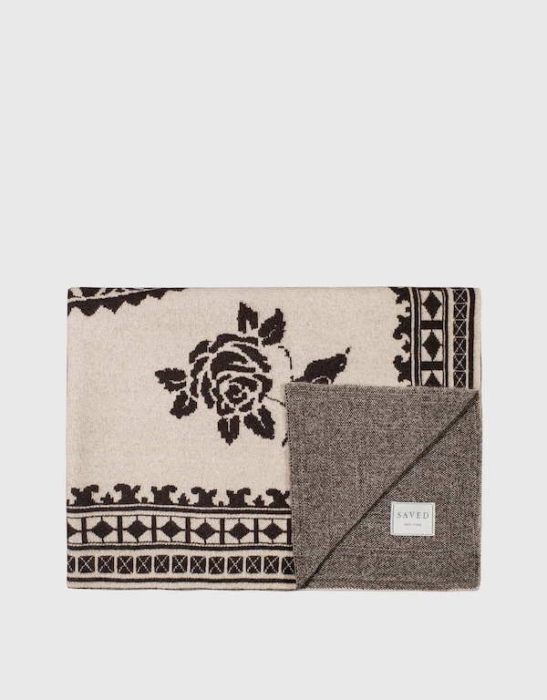 Saved NY Lucas the Illustrator Dance of the Deer Natural Cashmere Throw