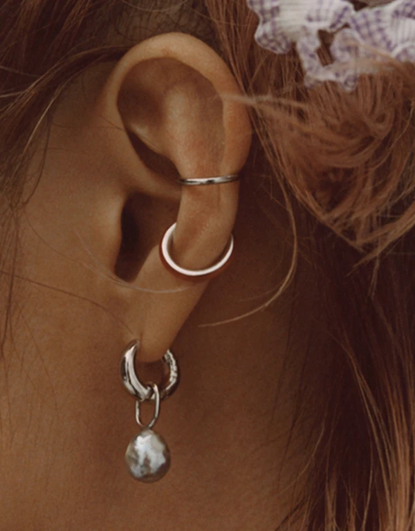 Maria Black Twin Mini Sterling Silver Ear Cuff