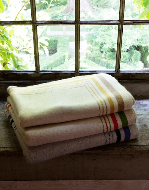 French Book Almond Cashmere Throw