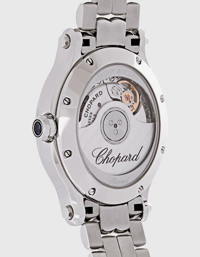 Happy Sport  29 X 31mm  Automatic  Diamonds  Stainless Steel Watch