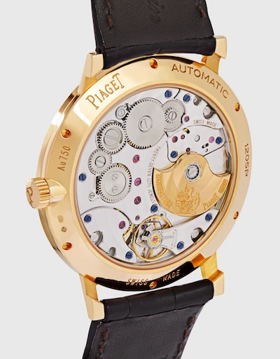 Altiplano 40mm 藍寶石水晶底蓋超薄自動上鏈機械機芯腕錶