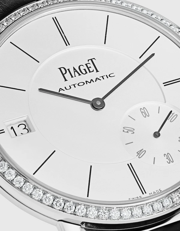 Piaget Altiplano 40mm Diamonds Alligator Leather Ultra-thin Automatic Mechanical Watch