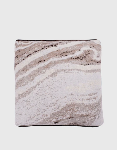 Marble Mirror Cashmere Pillow