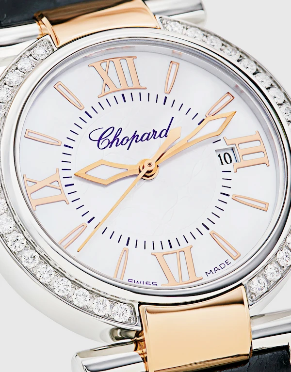 Chopard Chopard Imperiale 28mm 18kt Quartz Stainless Steel Rose Gold Alligator Leather Watch