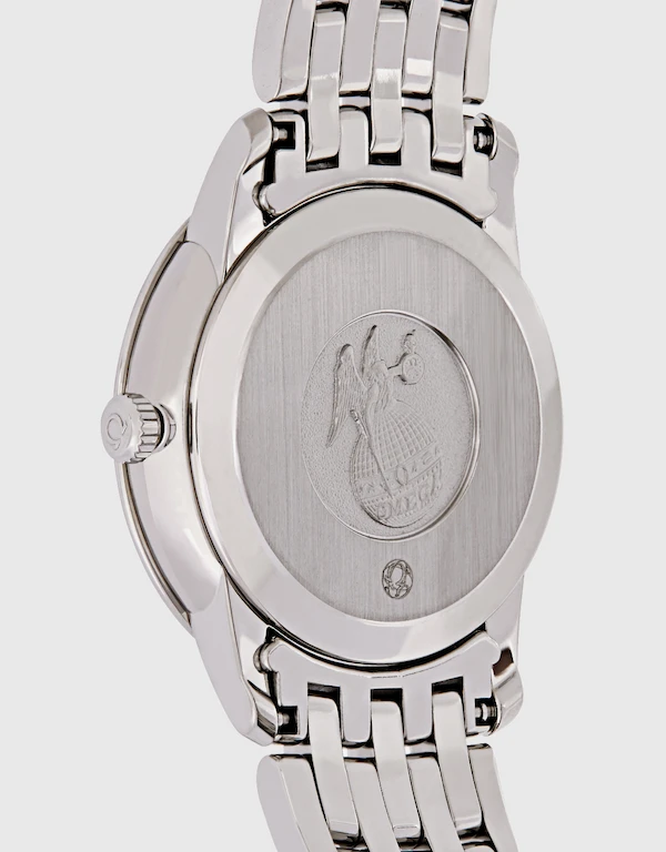 Omega De Ville Prestige 27.4mm Quartz Diamonds Steel Watch