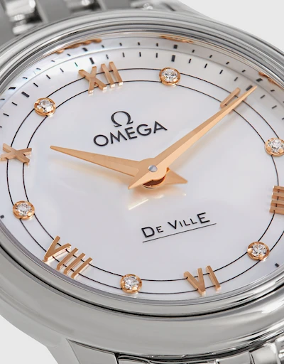 典雅系列 27.4mm 石英鑽石不鏽鋼腕錶