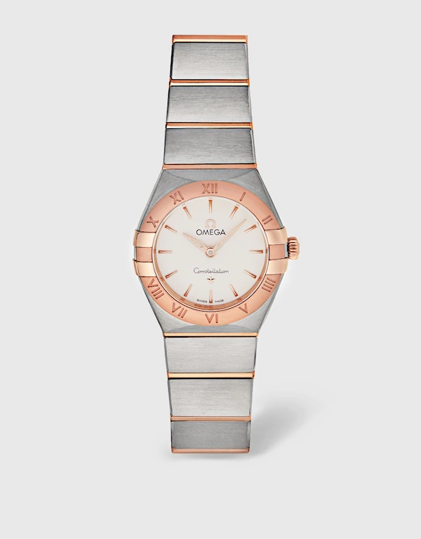 Omega 星座系列 25mm 石英Sedna™金錶殼不鏽鋼腕錶